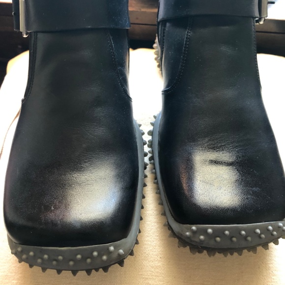 Black Miu Miu Boots, Calzature Uomo, Women's 7.5 - Picture 10 of 12